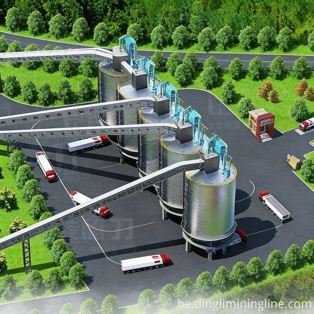 Камбінаваная лінія для драбнення і мыцця камянёў Stone Crushing & Washing Combo Line